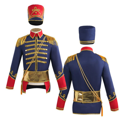 Medieval Royal Military Cosplay Uniform Coat Colonial Tuxedo Halloween Masquerade Court Jacket Adult Men Nutcracker Costumes