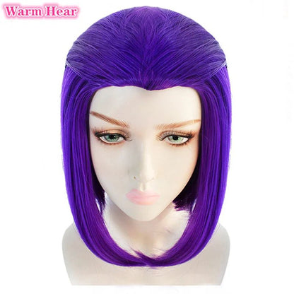 Teen  Raven Cosplay Costume Superhero Cloak Jumpsuits  Halloween Tight clothes + Cape + waist jewelry chain