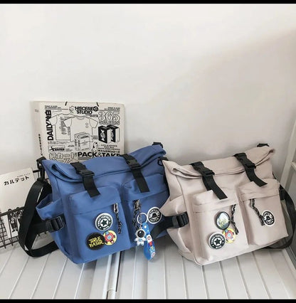 Japanese Harajuku School Bags for Teenage Girls Casual Fashion Crossbody Bag New Trendy Shoulder Bag Student Backpack Hand Bags
