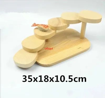 Ponte de Madeira Japonesa Barcos de Sushi Pinheiro Criativo Prato de Sushi Sashimi Bandeja Utensílios de Mesa para Sushi Decoração Ornamento