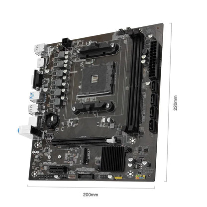 Placa-mãe MACHINIST B450 Processador AMD Memória DDR4 Dual-channel Placa principal AM4 NVME M.2 (Compatível com CPU Ryzen 5500 5600 5600G)