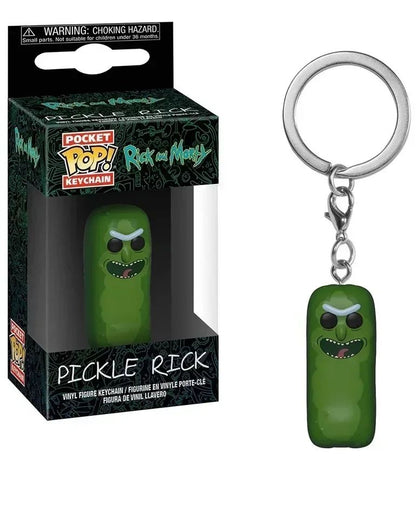 Funko Pop Novo Rick E Morty Noob Noob TINKLES MR. POOPY Chaveiros Boneco de Vinil Krombopulos Pickle Rick Chaveiro Pocket Pop Brinquedo