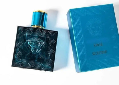 100ml Eros Flame Men Eau De Parfum Spray Tester Woody Notes Covered or Uncovered, Random Packaging Is Rudimentary
