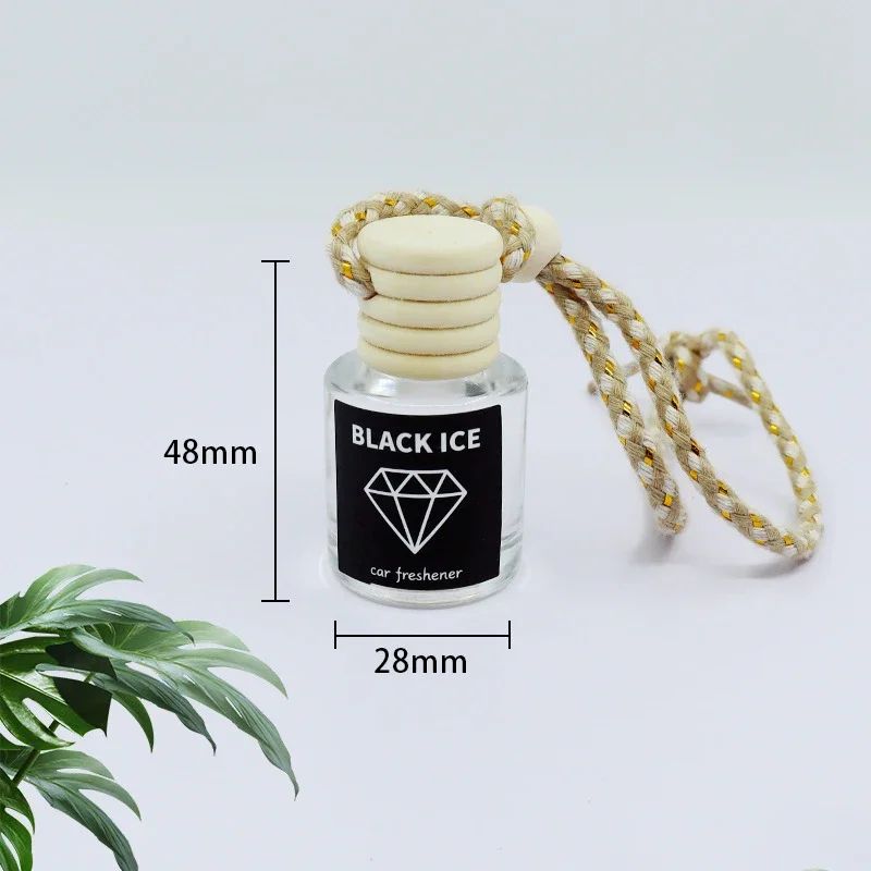 Universal Car Essential Oil Diffuser Air Freshener Hanging Perfume Bottle Auto Interior Rearview Mirror Ornament Hanging Pendant