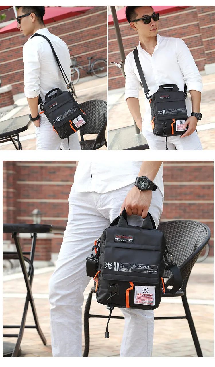 2024 New Shoulder Messenger Bag Casual Men's Bag Portable Briefcase Nylon Waterproof Outdoor Bag Man Messenger Trend Handbags