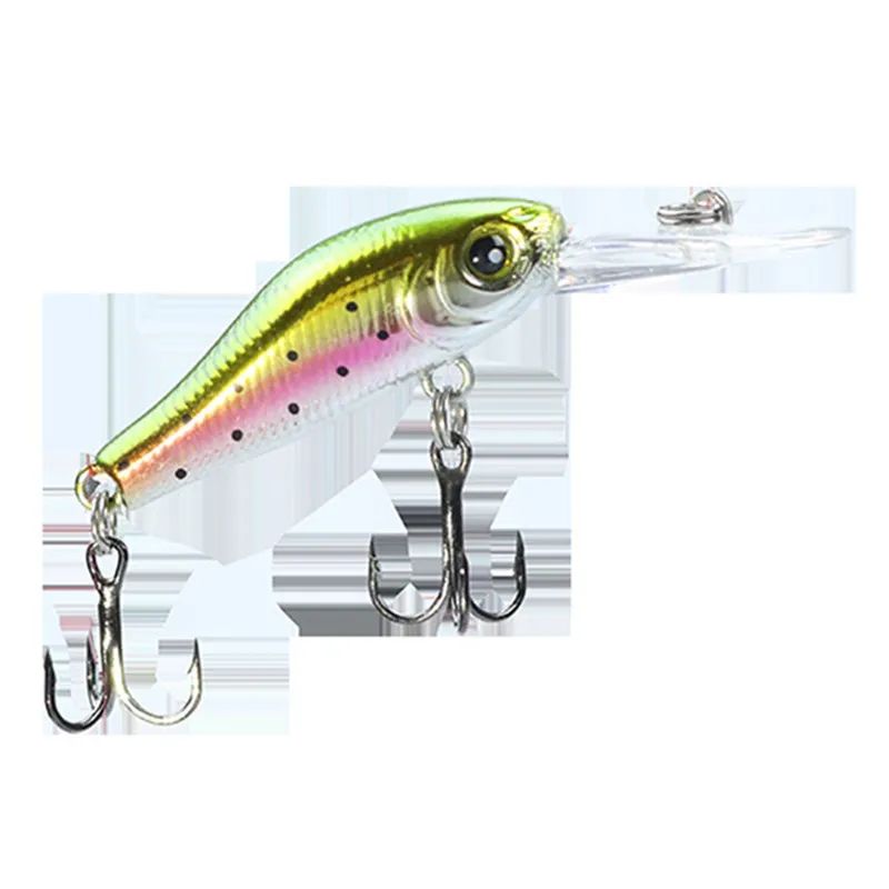 1PC Isca de Pesca 3.5cm 2.4g Minnow de Qualidade Olhos 3D Plástico Isca Artificial Dura Pesca Jig Wobblers Crankbait Isca de Pesca