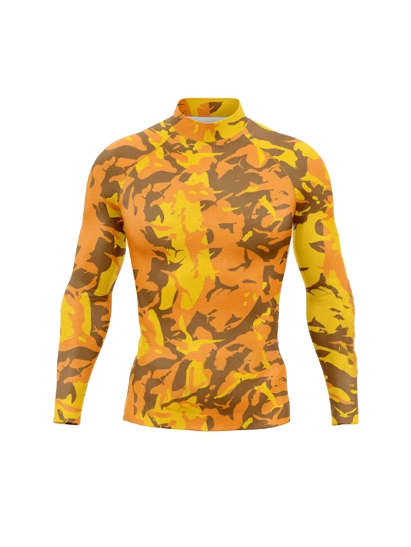Long Sleeve Surfing Shirt Rashguard UV Sun Protection Basic Surfing Suit Swimwear UPF 50+ Diving Gym Clothes for Men