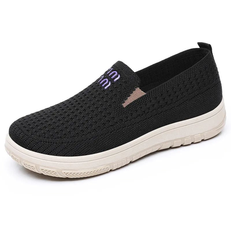 Women's Shoes Summer 2025 Breathable Single Shoes with Soft Sole Thick Sole Casual Cloth for Women Free Shippiing Shoes