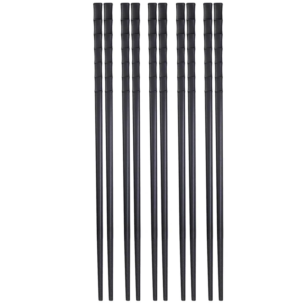 Metal Alloy Chinese Chopstick Reusable Non-slip Sushi Food Chop Sticks Japanese Korean Chopsticks Kitchen Tableware Accessories
