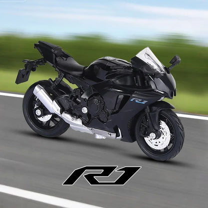 1:18 CBR1000RR R1 GSX1000 Hayabusa Simulação Liga Modelo de Moto Coleção Autorização Genuína Miniatura de Moto de Brinquedo