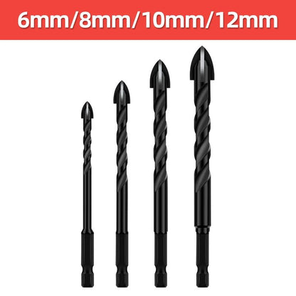 Cross Hex Tile Drill Bit For Glass Concrete Ceramic Tile Hole Opener Tunsten Carbide Hard Alloy Bits Set Tools 3 4 5 6 8 10 12mm