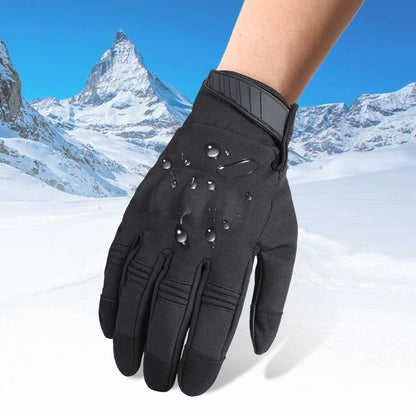 Luvas de Inverno Quentes para Motocicleta com Dedo Completo e Tela Sensível ao Toque para Motocross Ciclismo MTB à Prova de Vento Antiderrapante Equipamento de Proteção