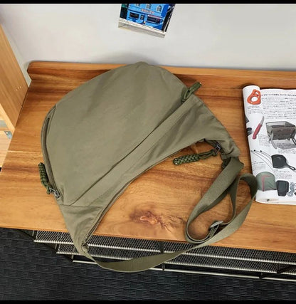 Trendy Women's Soft Cloth Shoulder Bag Solid Color Student Casual Style Big Handbags Crossbody Bags for Women Shoulder Hobos Bag