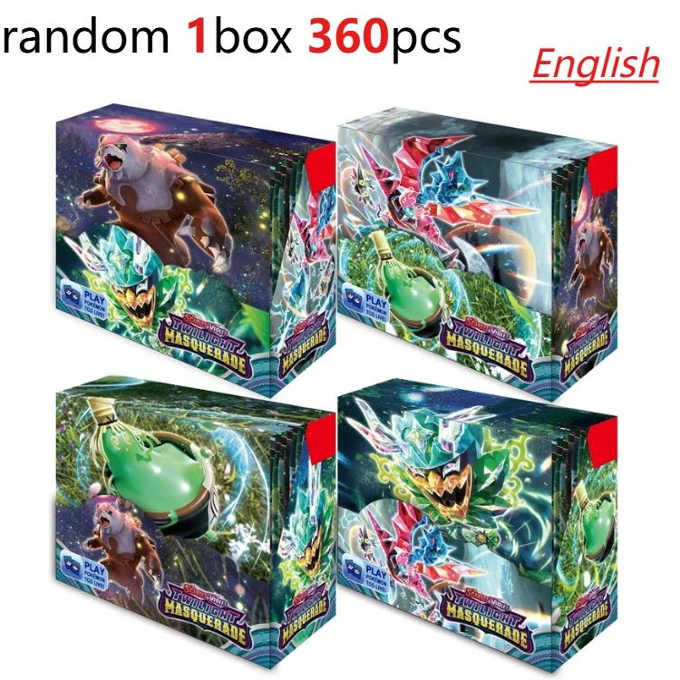 Divertido 360 Cartas Pokémon TCG Escarlate e Violeta Evoluções Prismáticas 151 Prism 36 Pacotes Caixa de Booster Pokémon Carta Colecionável