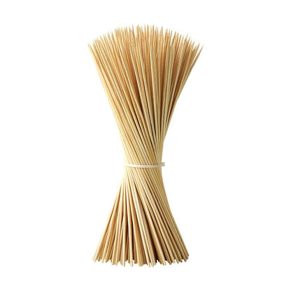 90pcs Bamboo Stick Food Grade Bamboo Skewer Sticks Disposable Natural Wood Long Stick For Barbecue Fruit BBQ Tools 15/20/25/30cm