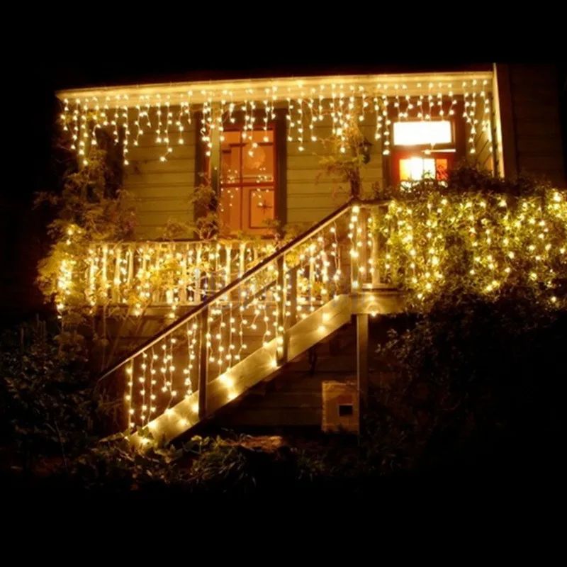 3/4/6m Curtain LED String Lights Garland USB Festoon Remote Control Fairy Garland Lights Christmas Decoration for Bedroom Home