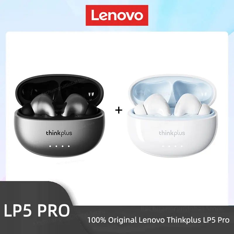 Lenovo LP5 PRO Wireless Bluetooth 5.4 Earphones TWS HiFi Sound Gaming Earbuds Sport headset Long Standby Touch Contol with Mic