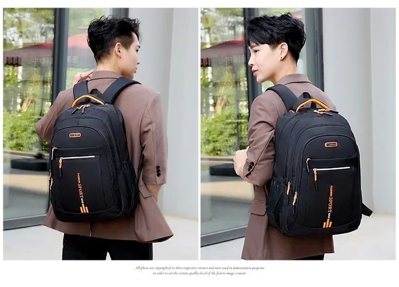Men's Backpack Oxford Business Computer Bag Waterproof Backpack Leisure Travel Backpack High School Student Backpack For Man