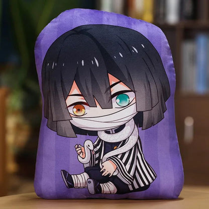 Kimetsu No Yaiba Plush Stuffed Pillows Demon Slayer Dakimakura Cute Anime Throw Pillow Kawaii Dolls Tanjirou Nezuko Back Cushion