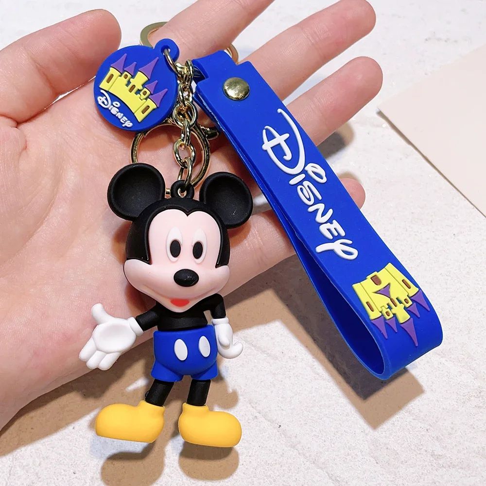 Disney Anime Mickey Chaveiro Desenho Animado Stitch Fofo Minnie Chaveiro Estudante Bolsa Pendurada Chaveiro Carro Tudo-a-ver Presentes de Natal