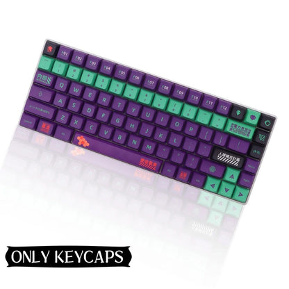 Keycaps Personalizadas Tema Eva Animação Japonesa Perfil XDA PBT Sublimação para Teclado Mecânico com Switch MX GMK