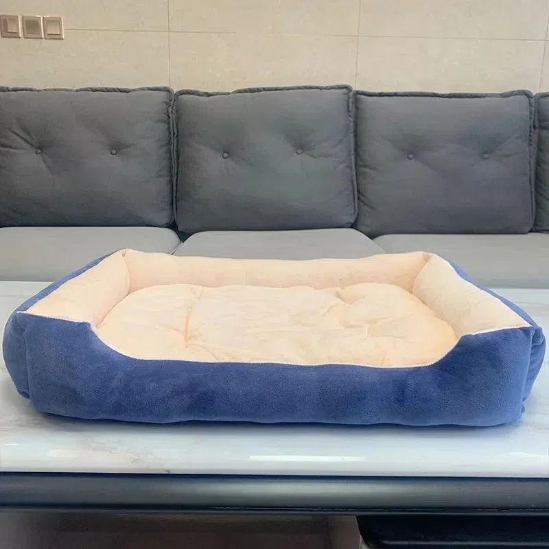 Cama de cachorro de casa de estimação grande, tapete de gato, pelúcia longa, sono profundo, macia e quente, almofada para cães pequenos, camas calmas para filhotes de Chihuahua