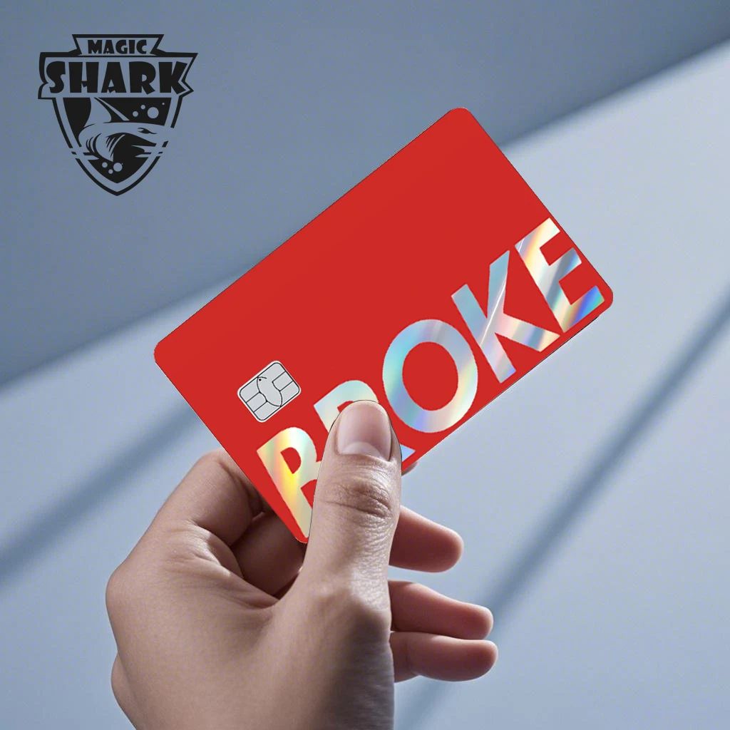 Filme de cobertura holográfico a laser Magic Shark Skull Panda Hunter Broke Blue Eyes Dragon para cartão de crédito e débito bancário