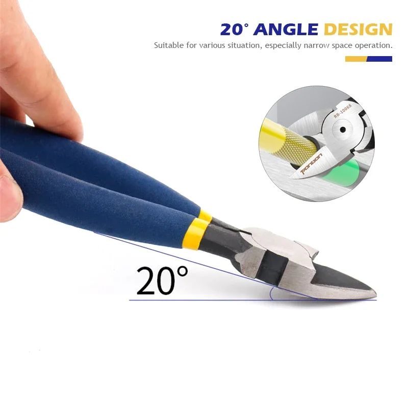 Alicate de Corte Diagonal 5/6 Polegadas Ferramenta Desencapadora de Fios Cortador Lateral Rebarbador de Cabos Alicate Eletricista DIY Ferramentas Manuais de Reparo