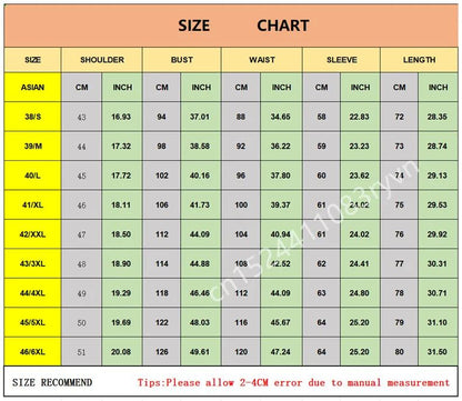 2024 New M~6XL Men's French Cuff Dress Shirt Yellow -White-Purple-Black Long Sleeve Formal Business Buttons Regular Fit Comfort
