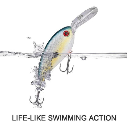 Crankbaits Set Mixed Colors Bait 10cm/14g Fishing Lure Minnow Wobbler Crank Jerkbait Bass Swimbait Treble Hooks Swim Hard Tackle