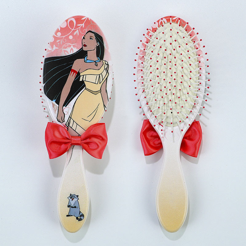 Pentes com almofada de ar tema Princesa Disney Pequena Sereia Ariel Princesa Elsa Anna Pente de massagem capilar fofo para crianças Presentes para meninas