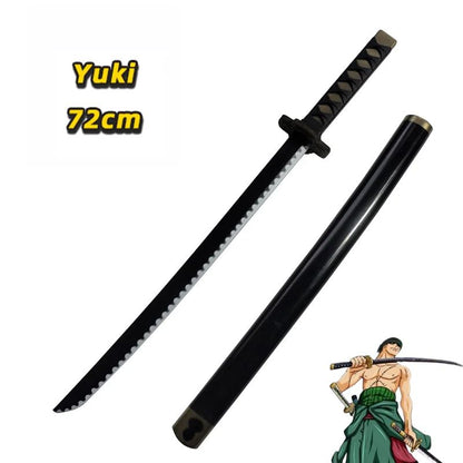 One Piece Cosplay Roronoa Zoro Katana Sword PU Trafalgar Sword Law Role Playing Yuki Samurai prop Party toy Sword 72cm
