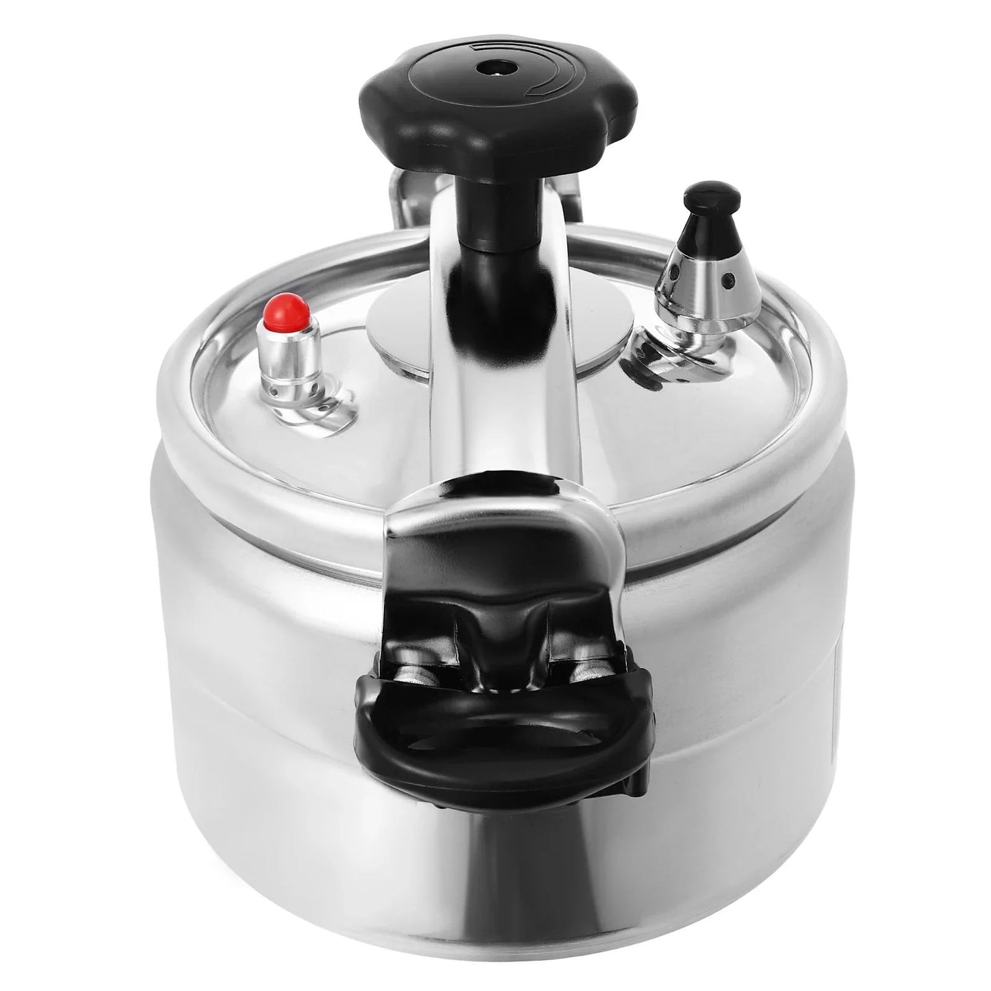 Panela de Pressão de Alumínio Compatível com Indução com Válvula de Mola Dispositivos de Segurança 3L/3.17Qt Capacidade Para Fogão Elétrico, a Gás