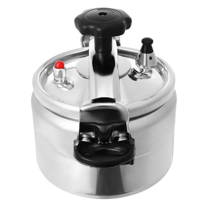 Panela de Pressão de Alumínio Compatível com Indução com Válvula de Mola Dispositivos de Segurança 3L/3.17Qt Capacidade Para Fogão Elétrico, a Gás