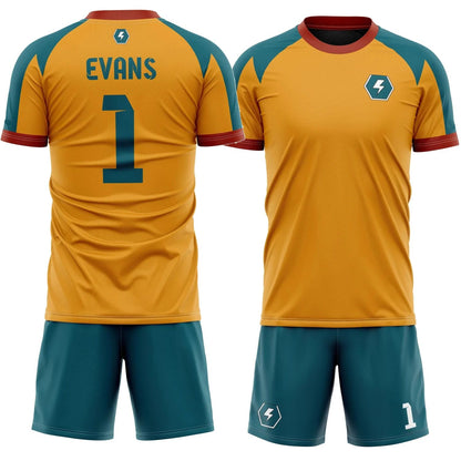 Anime Inazuma Eleven Raimon Men's Summer 3D Printed Short Sleeve Shorts Two Piece Set Street Leisure Sports Fashion Set