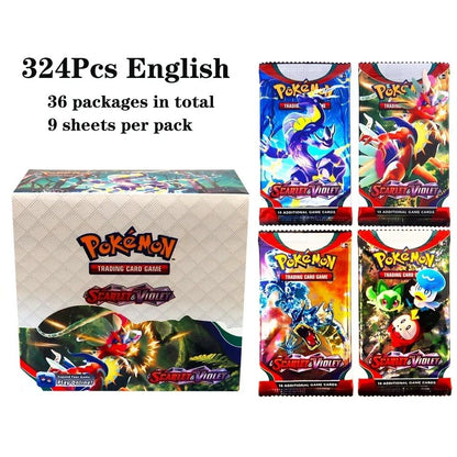 324 pçs/caixa Pokémon TCG: Sol e Lua, Escuridão Incendiada, 36 Pacotes, Caixa de Booster, Jogo de Cartas Pokémon, Brinquedos Colecionáveis, Jogo de Tabuleiro Prismático