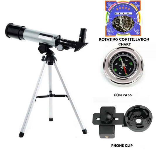 90X Zoom HD Professional Astronomical Telescope Powerful Monocular Long Range Binoculars Space Moon Portable Gifts for Kid