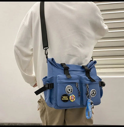 Japanese Harajuku School Bags for Teenage Girls Casual Fashion Crossbody Bag New Trendy Shoulder Bag Student Backpack Hand Bags