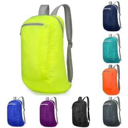Mochila Dobrável Leve à Prova D'água Portátil para Esportes, Viagens e Caminhadas - Equipamento Durável para Aventuras ao Ar Livre