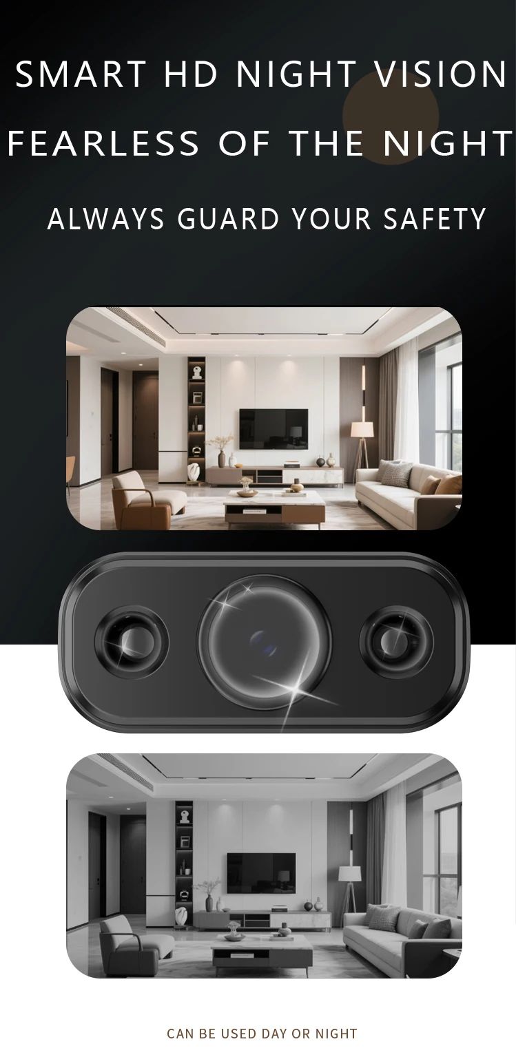 5MP WiFi Camera Indoor Built in Battery Security Protection Mini Camera IR Night Vision Smart Portable CCTV Video Surveillance