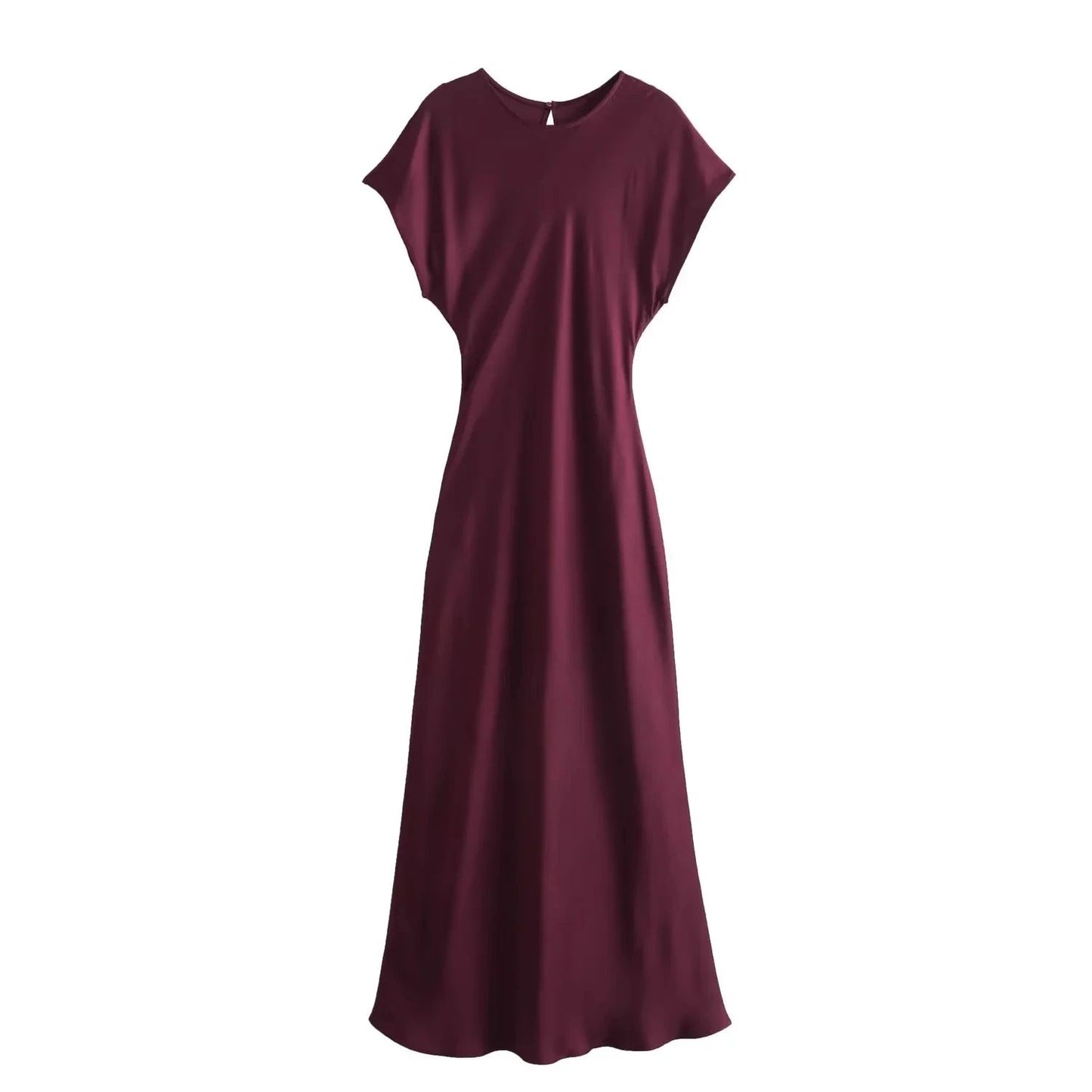 TRAFSHE Midi Satin Dress Woman Long Dresses For Women Chic And Elegant Evening D