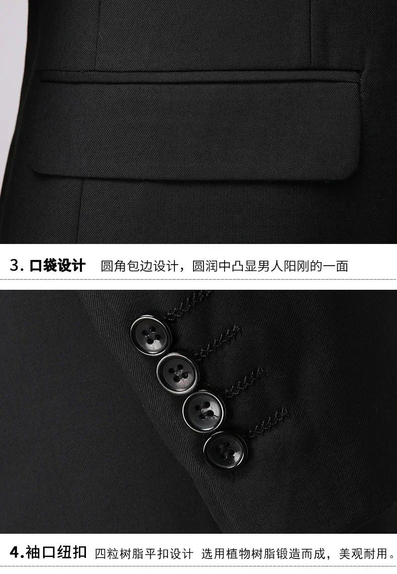 S-8XL Blazer New Men's Fashion Business Solid Color British Style Professional Work Groom Wedding Dress Best Man Blazer Jacket