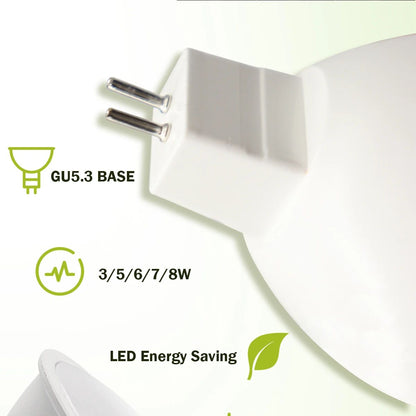 10PCS MR16 LED Spotlight Bulb GU5.3 Lampada AC 110V 220V 12V Bulbs Spot Light Replace The 50W Halogen Lamp Home Direction