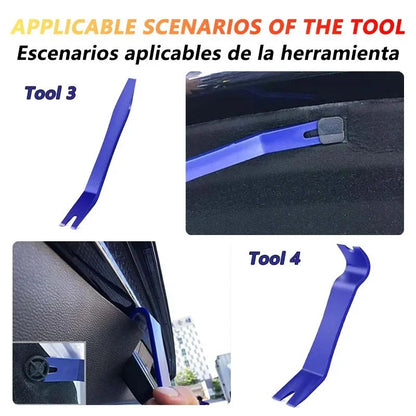 Kit de ferramentas para desmontar, kit de plástico, kit de clipes para porta de carro, painel de acabamento, rádio, painel de instrumentos, remoção de áudio, instalador, kit de reparo de conversão