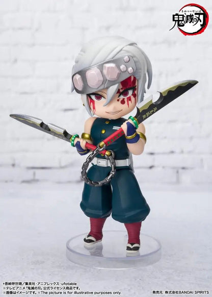 Em Estoque Original Bandai Figuarts Mini Demon Slayer Blade Fornalha Porta Anime Figura Q Versão Bonito Modelo Brinquedos