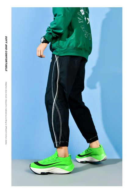 Men Running Shoes Jogging Sneakers Trainer Race Cushioning Outdoor Luxury shoes Mesh Off-road Shoes Breathable Couple Non-Slip