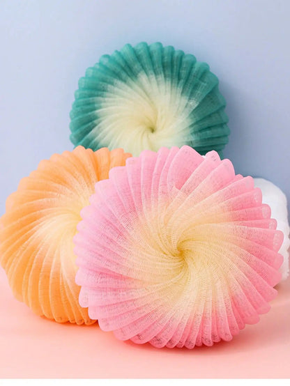 1pc Shower Mesh Foaming Sponge Balls Soft Body Scrub Exfoliating Skin Back Brush Cleaner for Bath Bubble Ball Bath Accessories