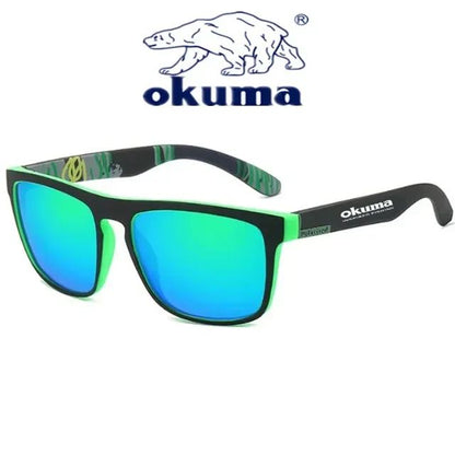 Óculos de sol polarizados Okuma UV400 para homens e mulheres, para caça ao ar livre, pesca, ciclismo, óculos de sol, caixa opcional