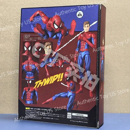 Original Ct Toys Mafex 075 O Espetacular Homem-Aranha - Ver. Quadrinhos Boneco de Ação de Anime Modelo de Presente