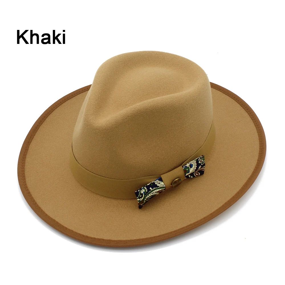 Men Women Fedora Hats Casual Vintage Autumn Winter Caps Bowknot Jazz Designed Outdoor Britain Derby Luxury Hat  Trilby Caps